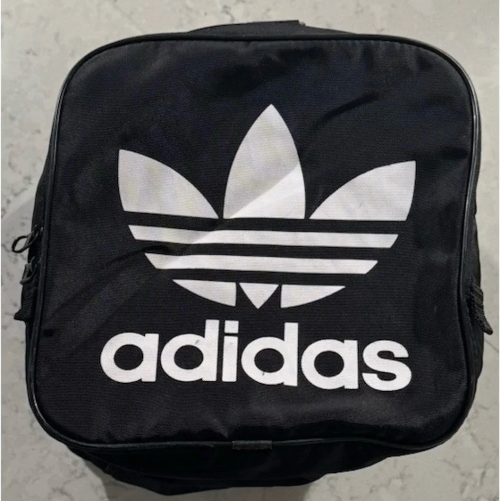 adidas Originals Santiago Duffel Bag Medium Black White Travel Weekender 976131